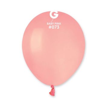 50 ballons 13 cm standard bébé rose | jourdefete.com