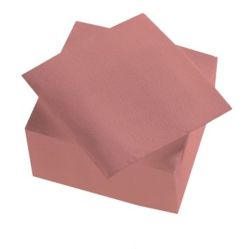 Un superbe lot de 50 serviettes cocktail de couleur rose pétale pour vos événements | jourdefete.com
