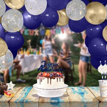 Kit Arche à Ballons - Joyeux Anniversaire - Collection Confettis