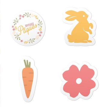 Sachet de 60 décorations de table - Joyeuses Pâques | jourdefete.com