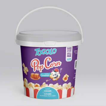 Seau de pop-corn au caramel - TOGOLO - 100 g