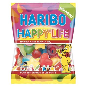Sachet de bonbons gélifiés - Happy' Life - HARIBO - 120 g