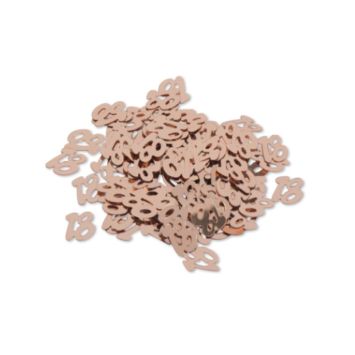 Sachet de confettis de table anniversaire "18 ans" - Rose Gold