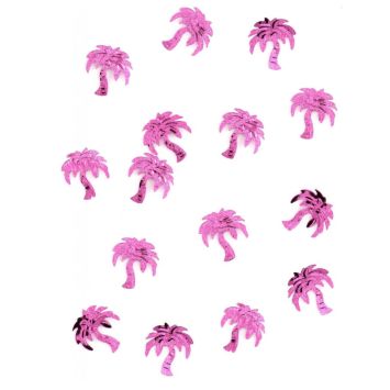Sachet de Confettis de table Palmiers - Rose Fuchsia
