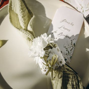 10 Ronds de serviette - Collection Sauge Green