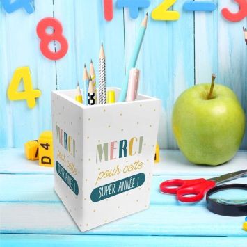 Pot à crayons - Merci pour cette super année - Collection Merci pour cette année