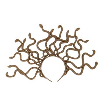 Serre-tête doré de Méduse pour femme