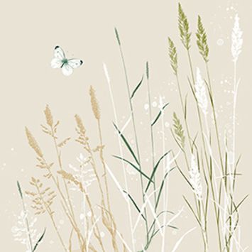 20 serviettes en papier - 33 x 33 cm - Atelier "Soft Wind Nature"