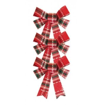 Set de 3 nœuds à accrocher - 12,7 cm - Modèle au Choix