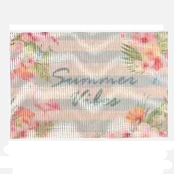 Set de table 30x45 imprimé "Summer Vibes" - Flamant rose | jourdefete.com