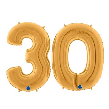 Lot de ballons dorés géants - 102 cm - Age au Choix