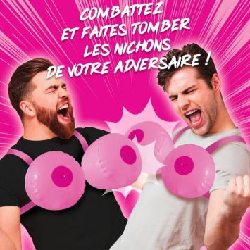 Jeu de combat de nichons gonflables
