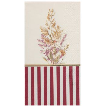 12 serviettes en papier - 33 x 40 cm - Collection Sienne