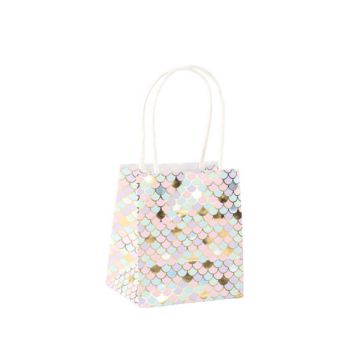 4 sacs cadeaux sirène pastel