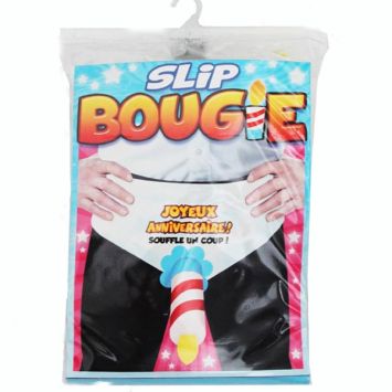 Slip bougie Joyeux anniversaire 