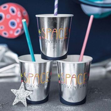 6 Gobelets en carton - Space Party