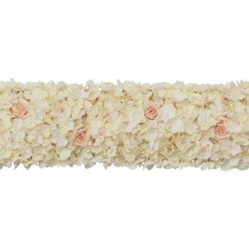 Centre de table floral d'hortensias - 30 cm x 2 m