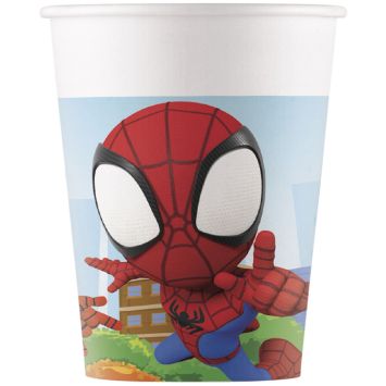 8 gobelets en carton - 250 ml - Spidey et ses amis extraordinaires™