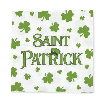 16 serviettes "Saint-Patrick" en papier - 33 x 33 cm - Saint-Patrick