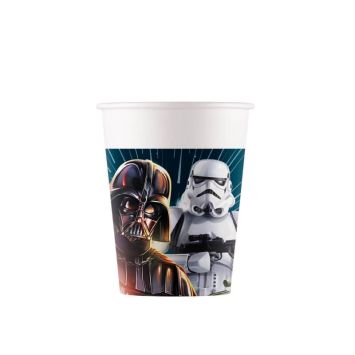 8 gobelets en carton recyclable star wars