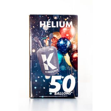 Kit Hélium Kirouna 50 ballons, parfait pour des fêtes mémorables et colorées | jourdefete.com