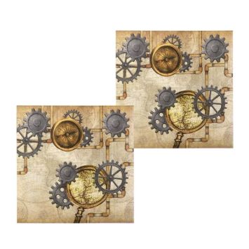 serviettes-steampunk-industriel-decoration | jourdefete.com