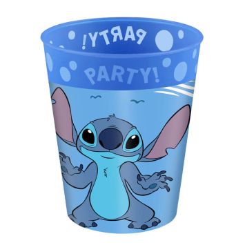 Optez pour ce gobelet réutilisable bleu pour l'anniversaire Stitch de votre enfant | jourdefete.com