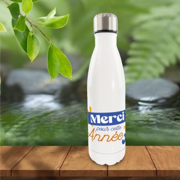 Bouteille isotherme "Merci pour cette année" - 50 cl - Collection Merci pour cette année