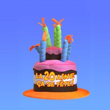 Chapeau Anniversaire Musical 20 ans