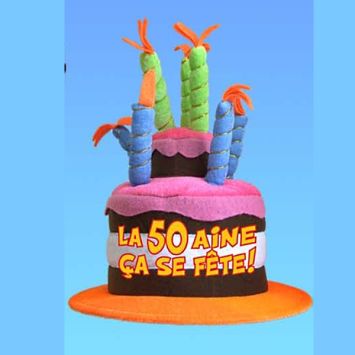 Chapeau Anniversaire Musical 50 ans