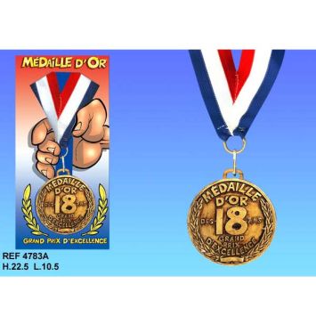 Médaille d'Or Anniversaire 18 ans 