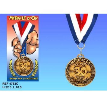 Médaille d'Or Anniversaire 30 Ans