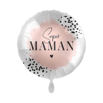 Un superbe ballon avec écrit "Super Maman" au centre pour la fête des mères | jourdefete.com