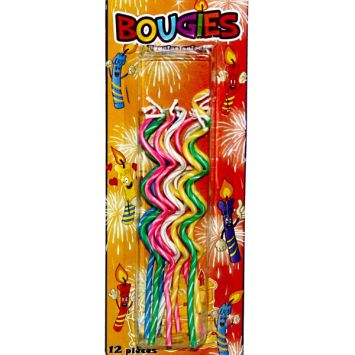 Bougies d'anniversaire en spirales