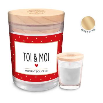 Bougie Verre - Toi & Moi