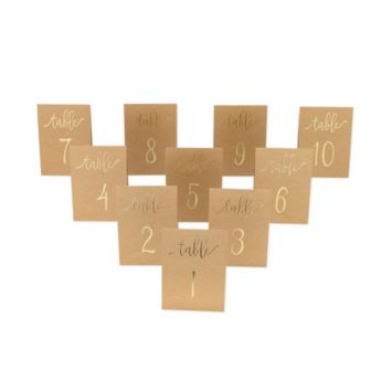 marque-table-numero-kraft | jourdefete.com