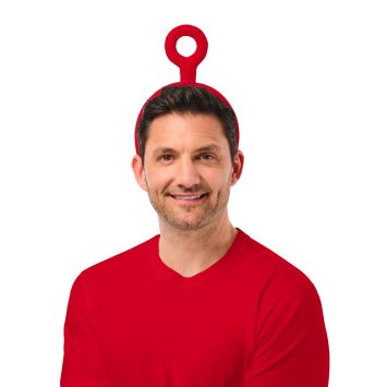 Serre-tête Po Teletubbies rouge déguisement | jourdefete.com