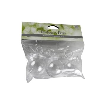 Lot de 3 Contenants à Dragées Transparents Tétines