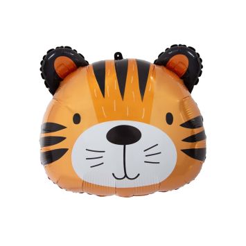 Ballon tête de tigre en aluminium pour décoration de fête | jourdefete.com