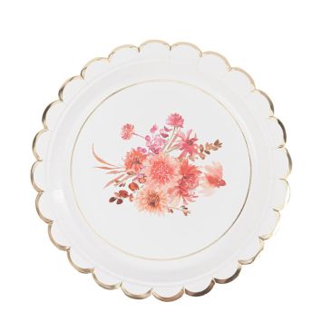 De magnifiques assiettes en terracotta, framboise et or avec la collection Time to Disco | jourdefete.com