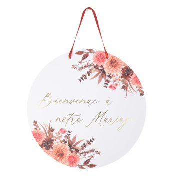 Un splendide panneau pour souhaiter la bienvenue à votre mariage avec la collection Time to Disco | jourdefete.com