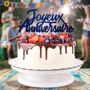 Top Gâteau - Joyeux Anniversaire - Collection Confettis