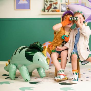 Ballon en aluminium - Tricératops - 93 x 49 cm