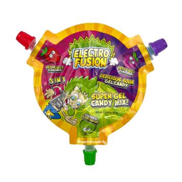 Gourde de gel sucré Electro Fusion aux multiples saveurs | jourdefete.com