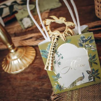 Décapsuleur Palmier Métal Or - Tropical Peacock