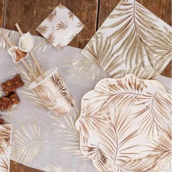 8 Assiettes en carton - Collection Tropicool
