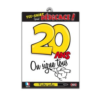 Tee-shirt 20 ans "On signe tous"