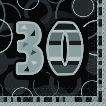 serviette en papier anniversaire 30 ans