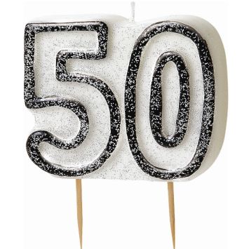 bougie d'anniversaire chiffres 50 ans