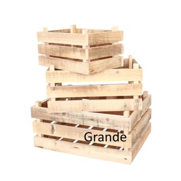  Cagette Champêtre en bois - Grande